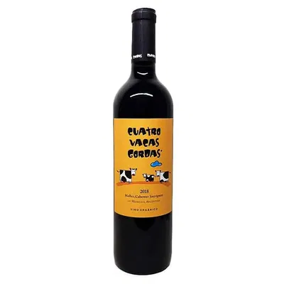 Vino Tinto Blend Orgánico 4 Vacas Gordas x 750cc