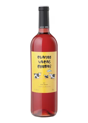 Vino Malbec Rose Orgánico 4 Vacas Gordas x 750cc