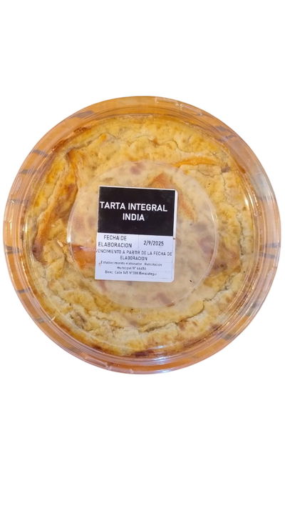 Tarta India (Morrón rojo, cebolla, queso y zanahoria) You Food