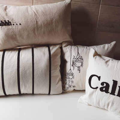 Fundas y Almohadones con palabras