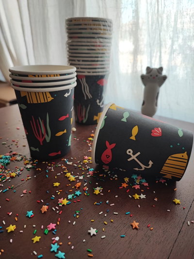 Vaso polipapel marino