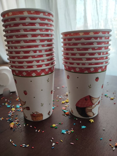 Vaso polipapel puerco espín de picnic 