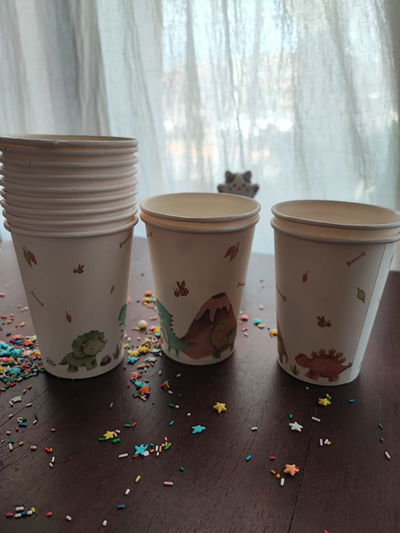 Vaso polipapel dino