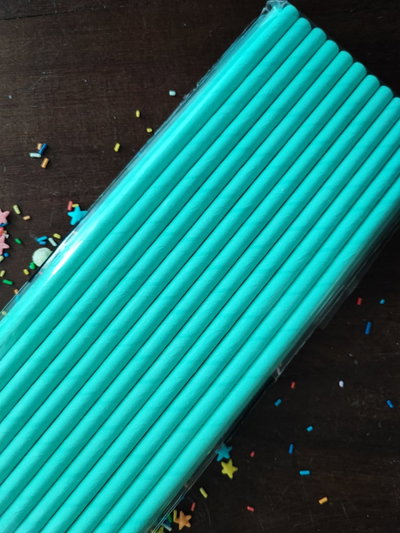 sorbete de polipapel turquesa