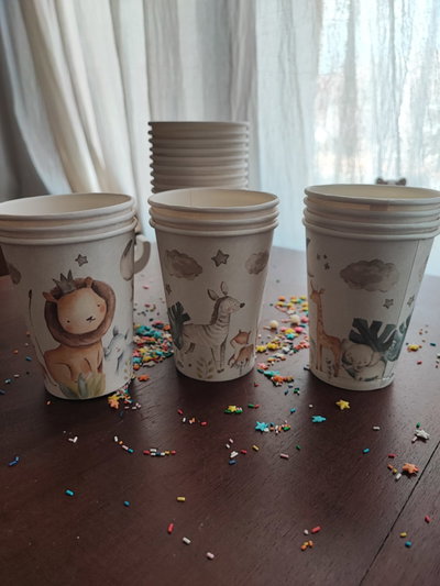 Vaso polipapel animalitos de la selva