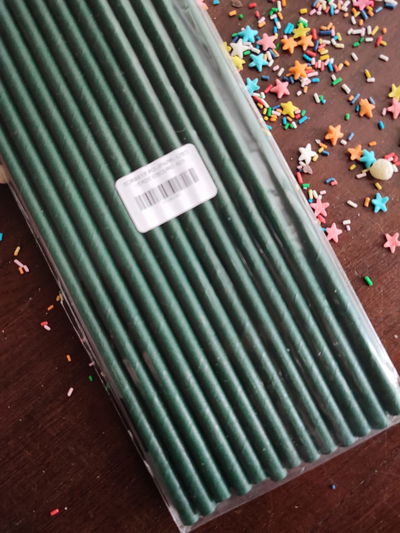 Sorbete de polipapel verde muy oscuro