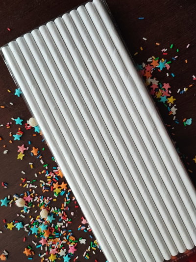 Sorbete de polipapel blanco