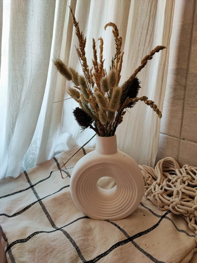 Florero dona rayado