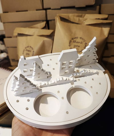 Paisaje navideño SIN luces ni velas