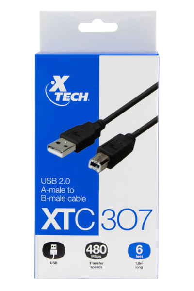 Cable USB para Impresora 1.8 Metros - Xtech