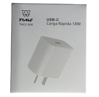 Cargador USB Tipo C 18W Carga Rapida - Time