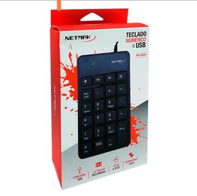 Teclado Numerico c/ teclas multimedia - Netmak