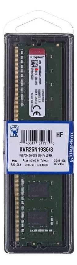 Memoria RAMDDR4 8GB 2666MHz - Kingston