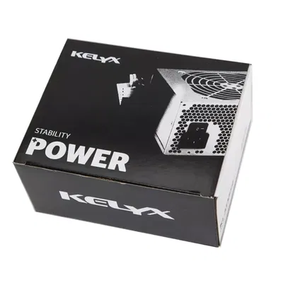 Fuente de Energia Kelyx 550W ATX - c/Cooler 12cm y Cable