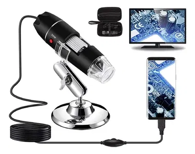 Microscopio Digital 1000x Luz USB c/drivers