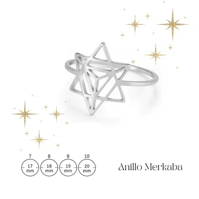 Anillo Merkaba Plateado