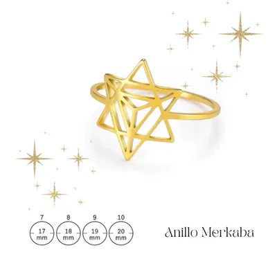 Anillo Merkaba Dorado