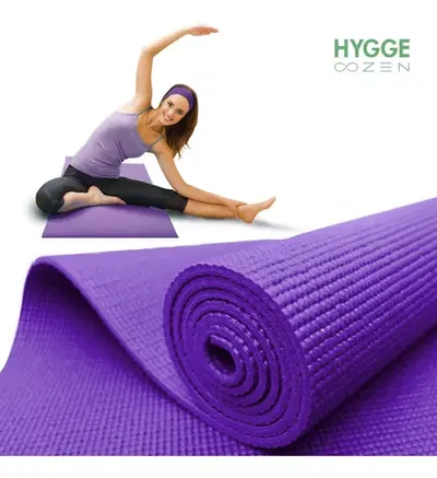 Mat HYGGE Yoga Colchoneta Pilates Antideslizante Pvc 6mm + Correa