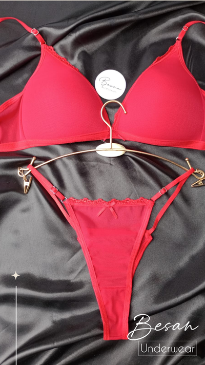 Conjunto perla ROJO