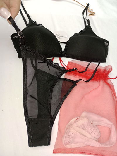 Conjunto perla negro