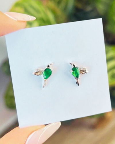 aros colibri verde