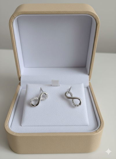 aros infinito plata 925