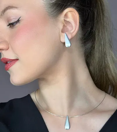 conjunto aros y cadena plata 925