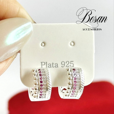 argolla pink PLATA 925