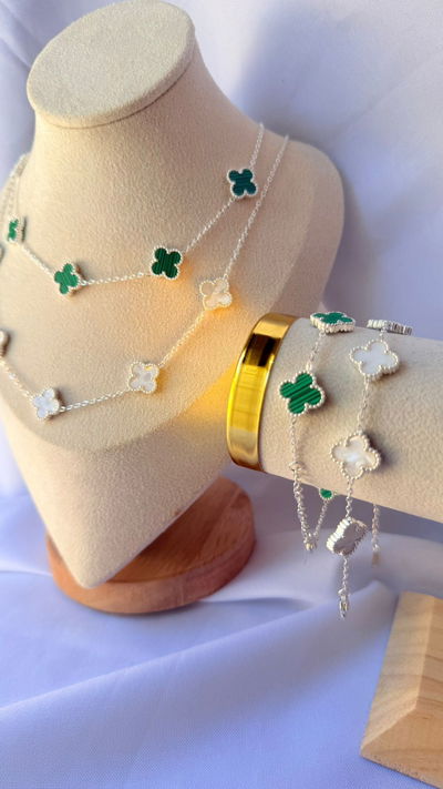 Pulsera verde vancleef