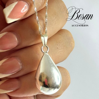 Conjunto gota en plata 925