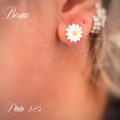 aros margarita PLATA 925