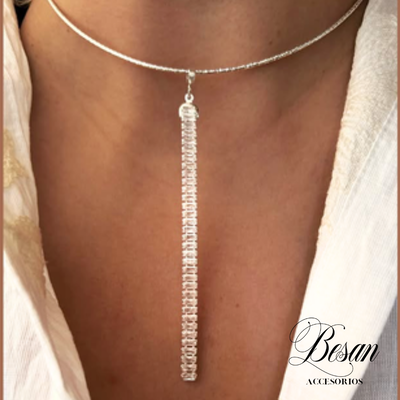 Collar rígido plata