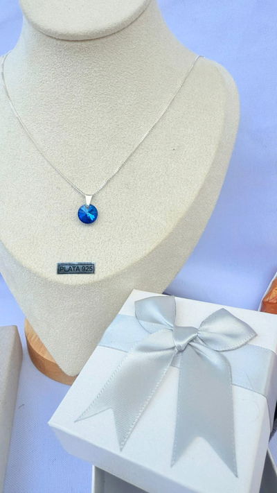 Conjunto lady blue plata 925