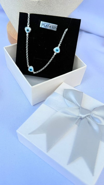 Pulsera Ojo Turco Corazón (Protección con Estilo)