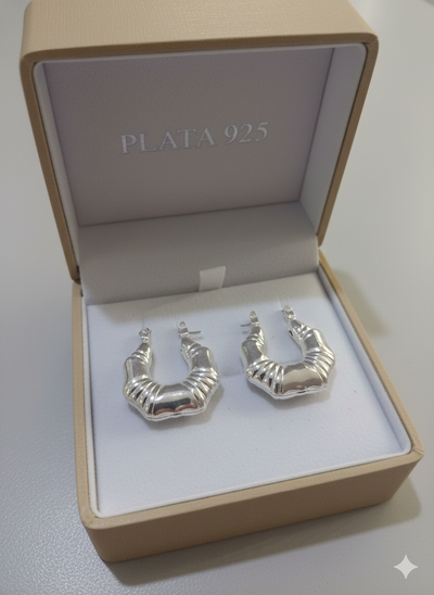 Argolla inflada plata 925