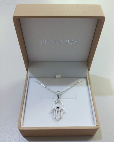 conjunto mano de fatima plata 925