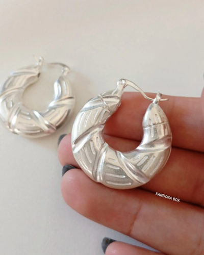 Argollas akira plata 925