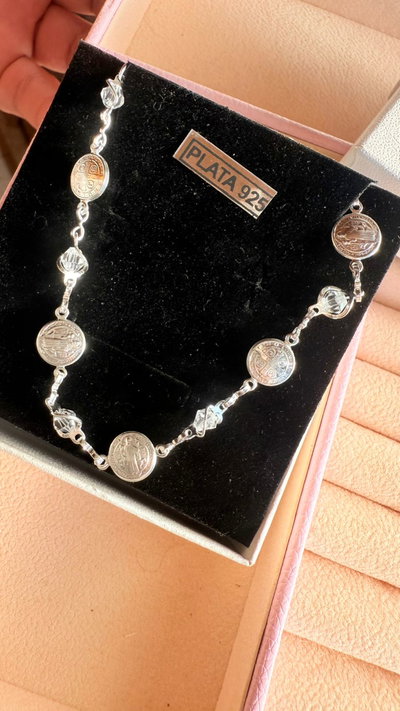 Pulsera san benito plata 925
