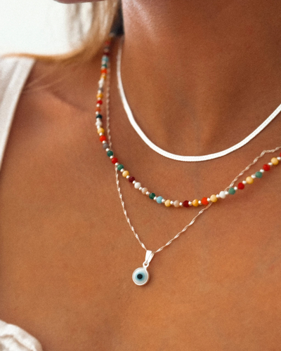 Conjunto ojo turco plata 925