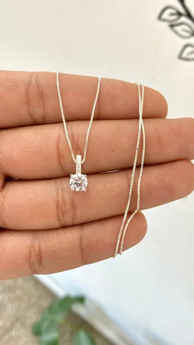 Conjunto luz plata 925