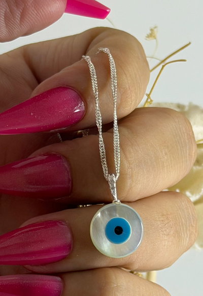 Conjunto ojo turco plata 925
