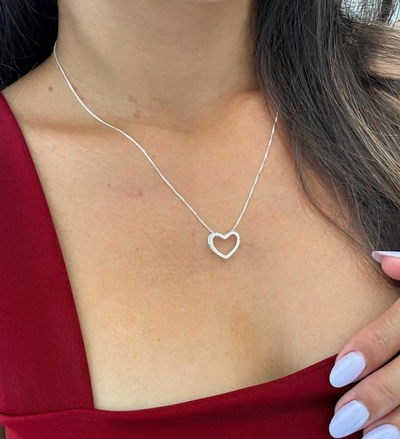 Conjunto amor plata italiana 925