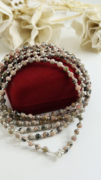 Pulsera piedras naturales plata 925