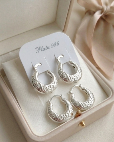 Argolla inflada majo plata 925