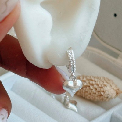 Aros amor plata 925