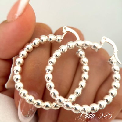 Argollas vane plata 925