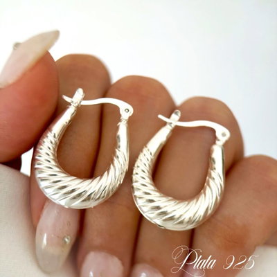 Argollas jami plata 925