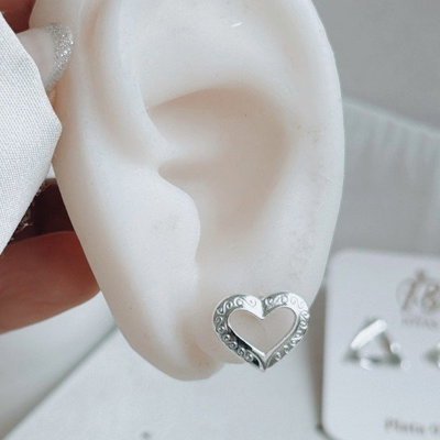 Pasante corazon plata 925