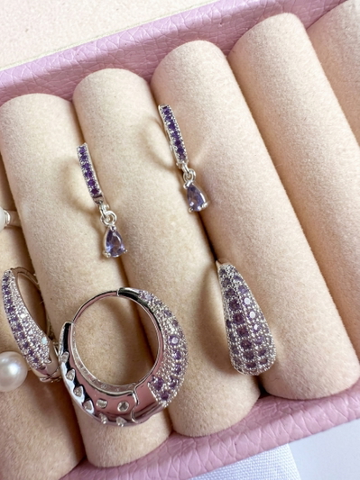 Juego de aros uva acero