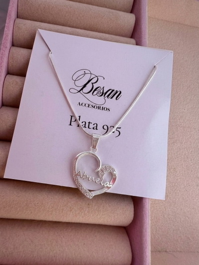 Conjunto abuela veneciana plata 925